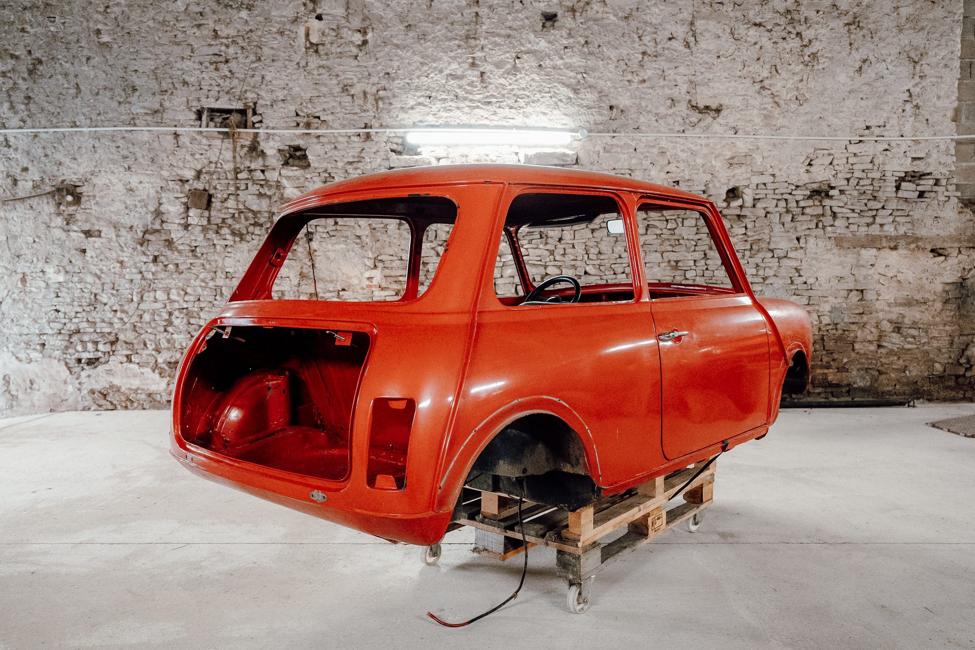 Vue arrière carrosserie